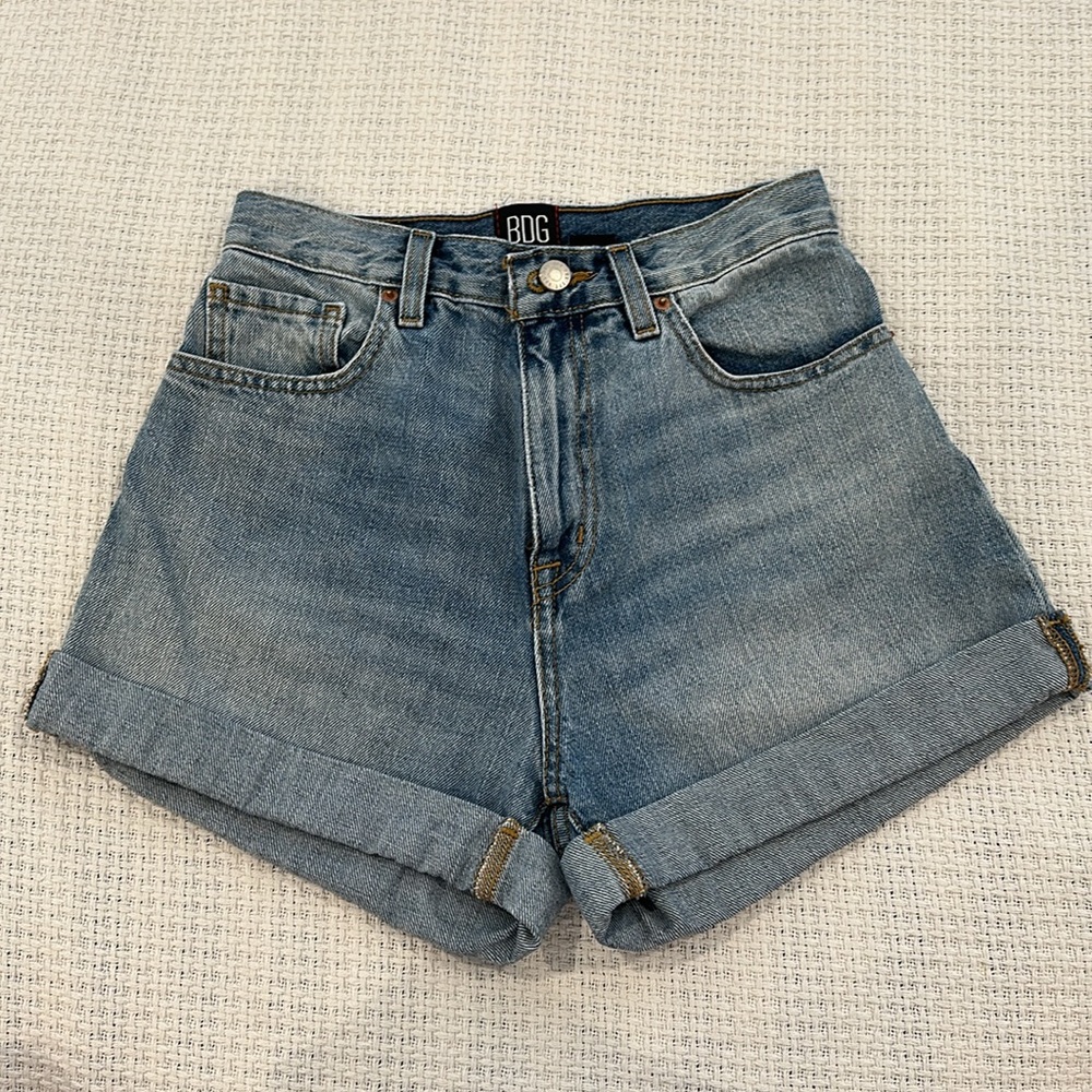 BDG Light Wash Denim Jean Shorts